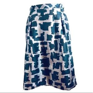 Banana Republic Grey Khaki Houndstooth Skirt